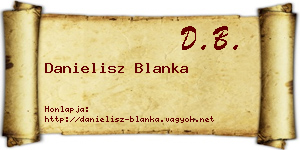 Danielisz Blanka névjegykártya